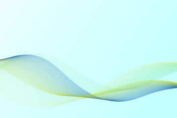 Wavy curve pattern abstract light blue background for network technology theme.
