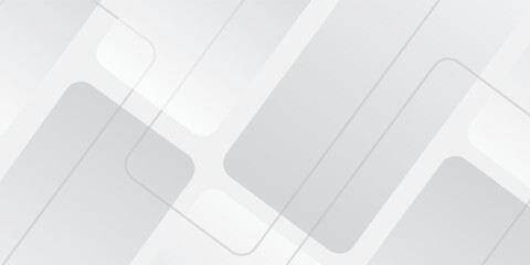 Abstract white Geometric design background vector