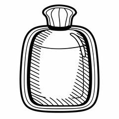 Illustration of a hot water bottle
