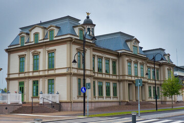 Building of the old railway station in Sundsvall, Sweden
