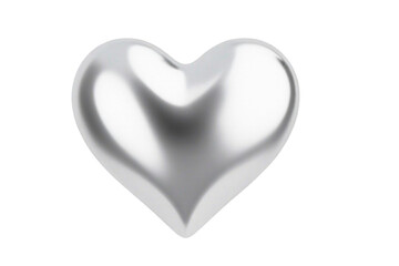 Fototapeta premium white heart isolated on white