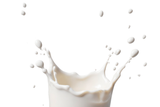 milk splash isolated on white - Powered by Adobe