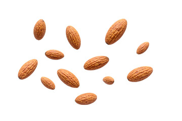 Obraz premium almonds on white background