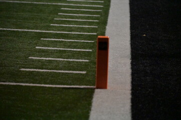 Pylon and Marks on a Football Field