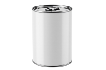 aluminum can isolated on white