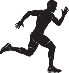 Stylized male figure illustration in vibrant colors