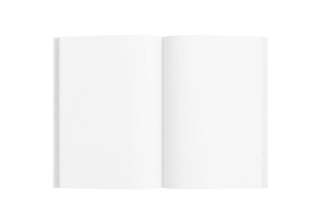 blank white book isolated