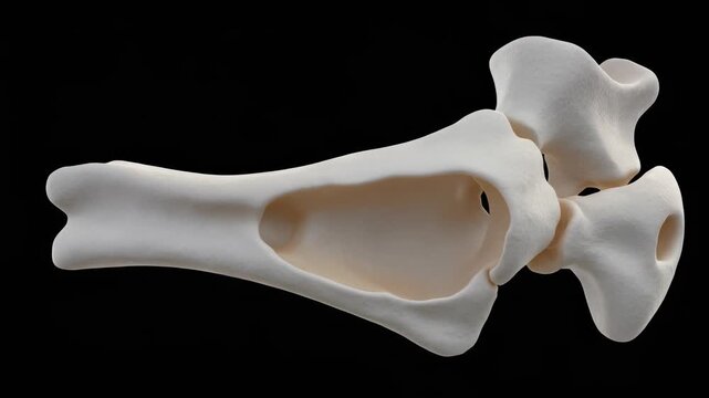 3D Model Animation of the Coronoid Process of the Ulna in an Elbow Joint