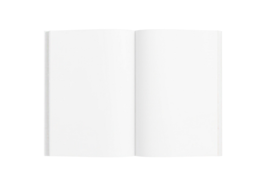 blank white book isolated