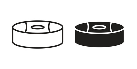 Drum steelpan icon for mobile app, editable designs