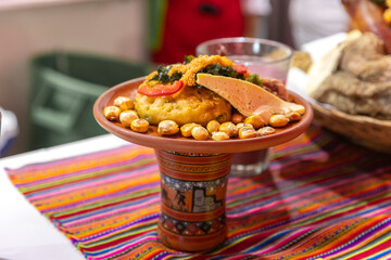 Traditional food from the regions of Peru.