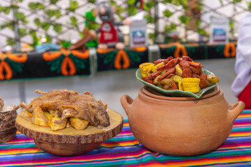 Traditional food from the regions of Peru.