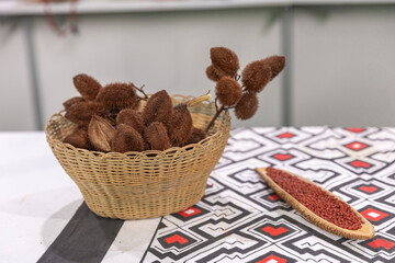 Achiote. Traditional food from the regions of Peru.