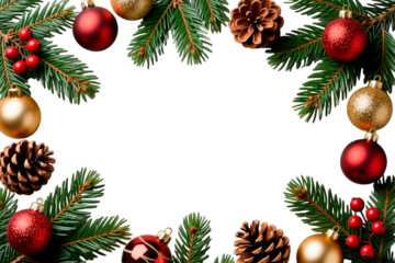 set of christmas decorations