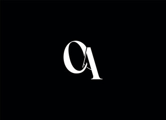 CA creative initial logo design and monogram logo