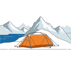 Camping in the Mountains - A Tent with a View.