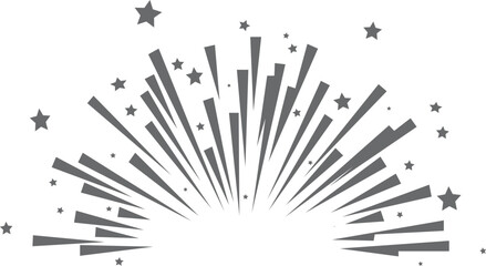 Starburst Firework Burst Vector | Celebration Sparkle Decorative Graphic Element