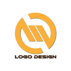 Web line modern color full logo design