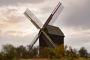 wooden windmill