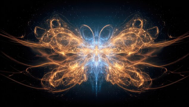 Abstract Butterfly Fractal Design.