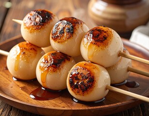 焼き色お焦げのみたらし団子