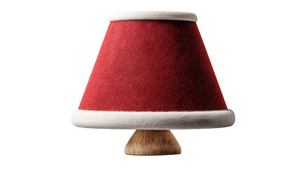 Red fur trim lamp Santa theme
