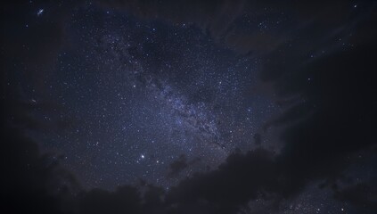 Fototapeta premium Stars among cosmic dust in the universe, celestial beauty study