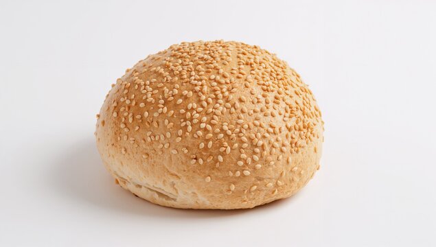 Loaf of white bread topped with sesame seeds, fiber-dense choice