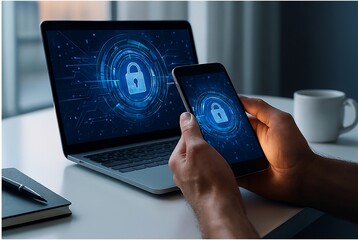 Secure Digital Access on Laptop and Smartphone with Cyber Lock Interface