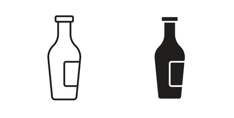 Hine bottle icon. Symbol, logo illustration. graphic icon set
