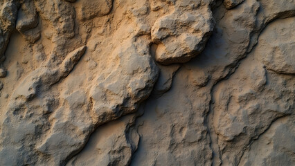 Fototapeta premium rugged cliff face details. ultra realistic rock texture. uneven surfaces in nature. exploring rocky landscapes.