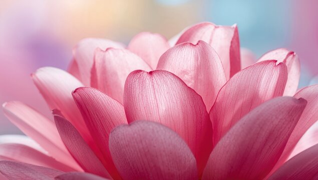 Pink petals in bloom, seasonal beauty, - Powered by Adobe