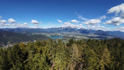 mountain landscape with clouds