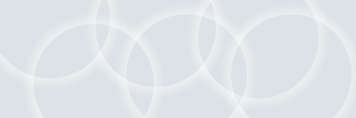 Modern abstract light silver background vector. Elegant 3D circle shape design with golden line. poster