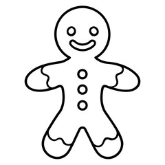Gingerbread man, a festive treat for the holidays