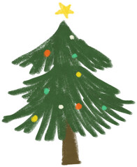 귀여운 크리스마스 트리 일러스트