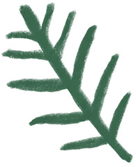 크리스마스를 위한 나뭇잎 장식 소품