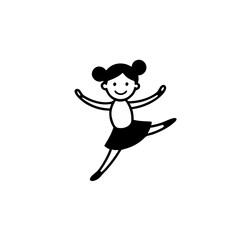 Fototapeta premium vector illustration of a man jumping