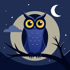 owl sitting on a branch