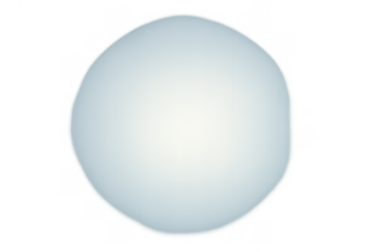 Abstract glowing sphere shape with soft light gradient, modern design element on transparent background - Powered by Adobe