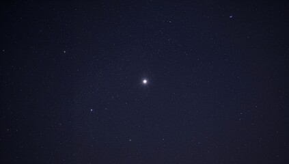Clear Night Sky filled with stars and moon, a peaceful scene for stargazing
