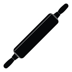 signature rolling pin vector on white background