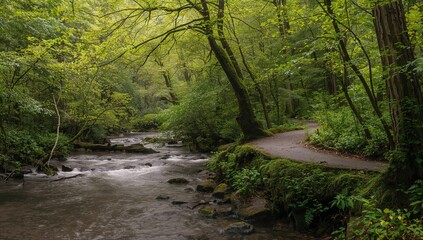 The temperate rain forest, showcasing biodiversity and preservation