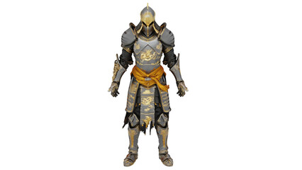 3d rendering samurai