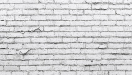 Fototapeta premium White Brick Wall Texture, ideal for editorial header background