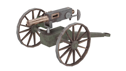 Fototapeta premium 3d rendering ww1 cannon