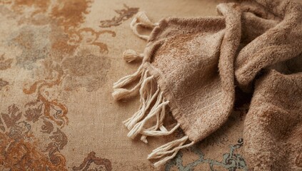 Worn towel made of fiber fabric, potential for increased absorbency