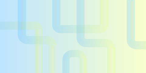 Modern line pattern, vector background. Abstract background of rainbow groovy Wavy Line design. Minimalist banner background, pastel color gradient, sea blue, cloudy sky. Modern circle effect style .