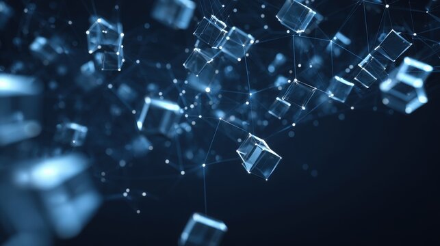 Transparent Cubes Connected by Network