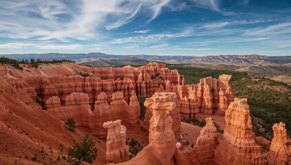Sandstone boulders rise dramatically in a desert amphitheater, showcasing unique geological formations, travel